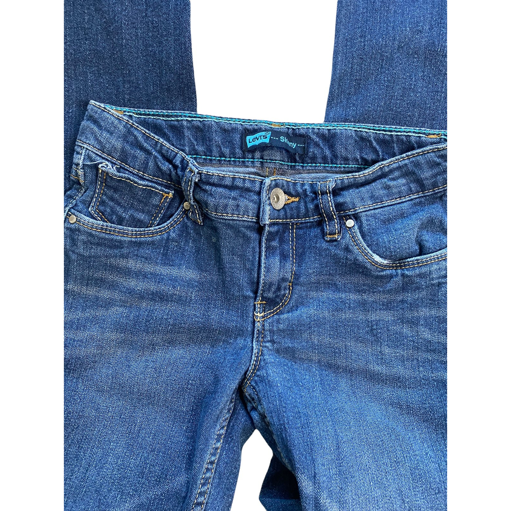 Levi's Little Girl Skinny Jeans Size 10 Regular - Picture 4 of 10